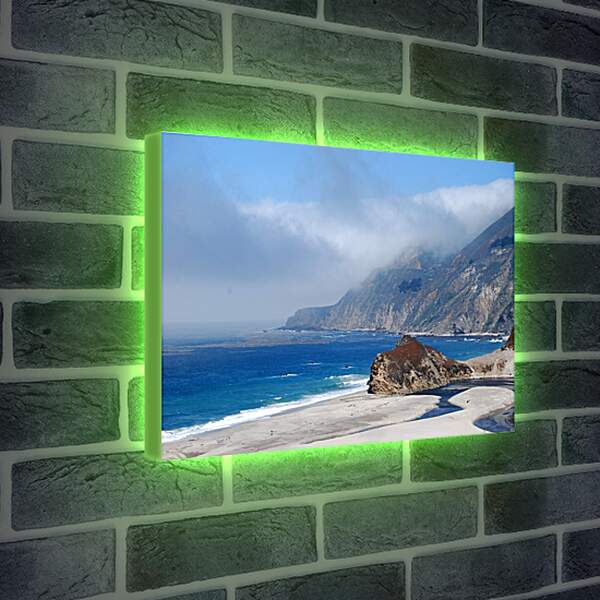 Лайтбокс световая панель - Туманный пляж

