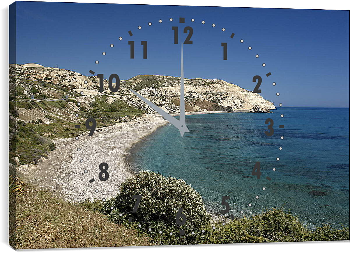 Часы картина - Одиночка на пляже
