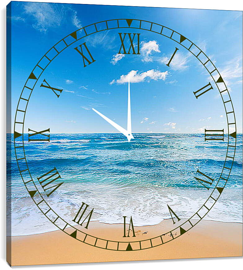 Часы картина - Красивый вид на море
