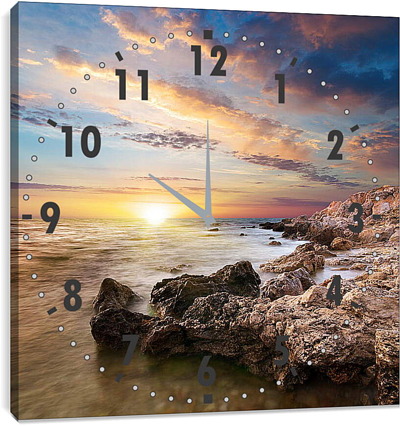 Часы картина - Каменый берег
