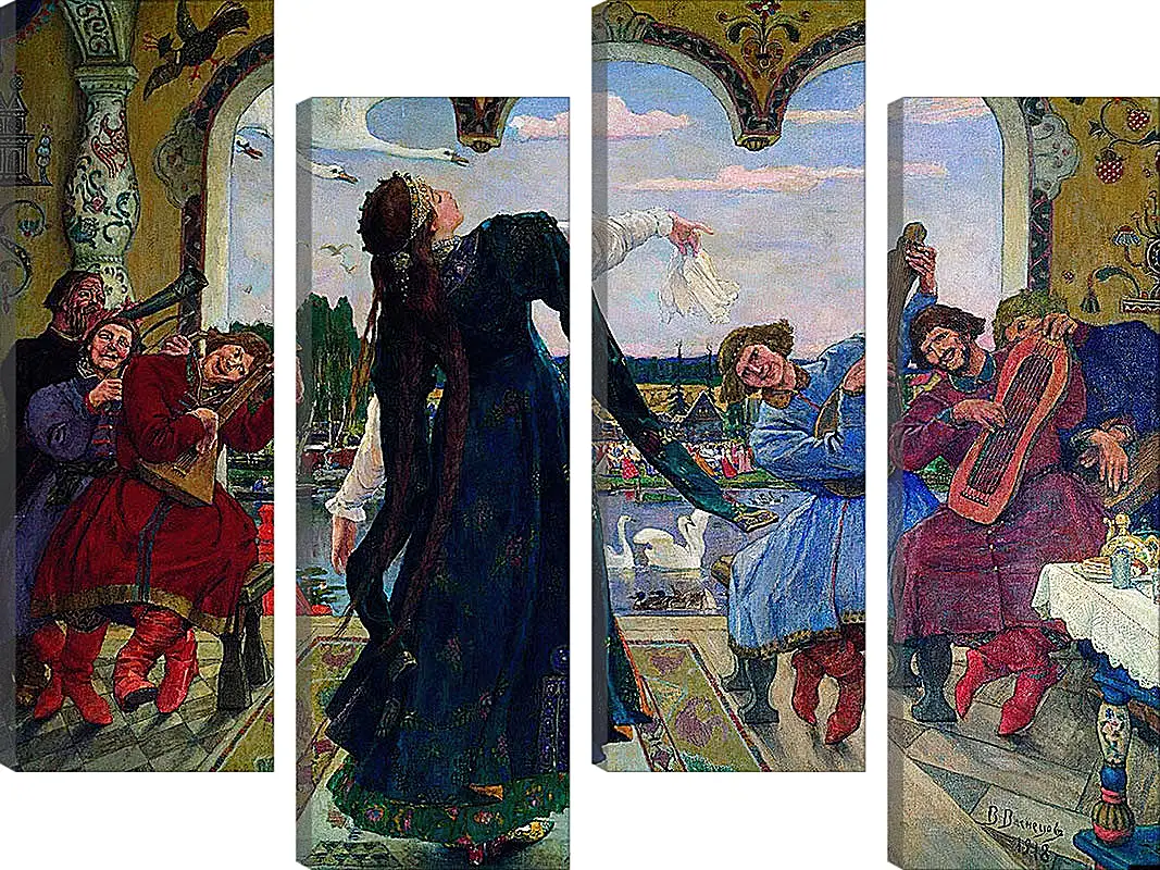 Модульная картина - Царевна-лягушка. Виктор Васнецов