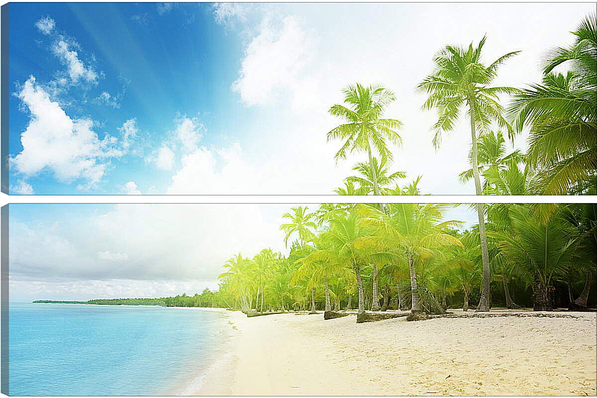 Модульная картина - Солнечный пляж
