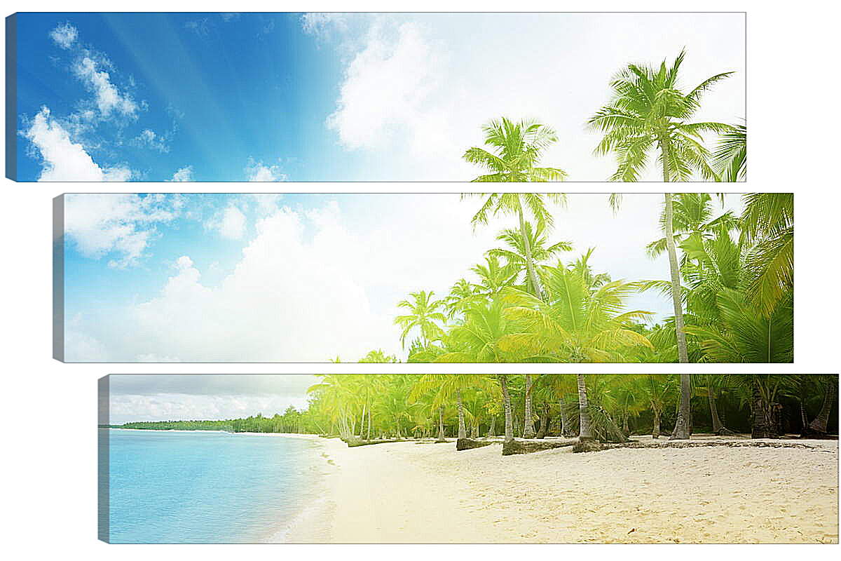 Модульная картина - Солнечный пляж
