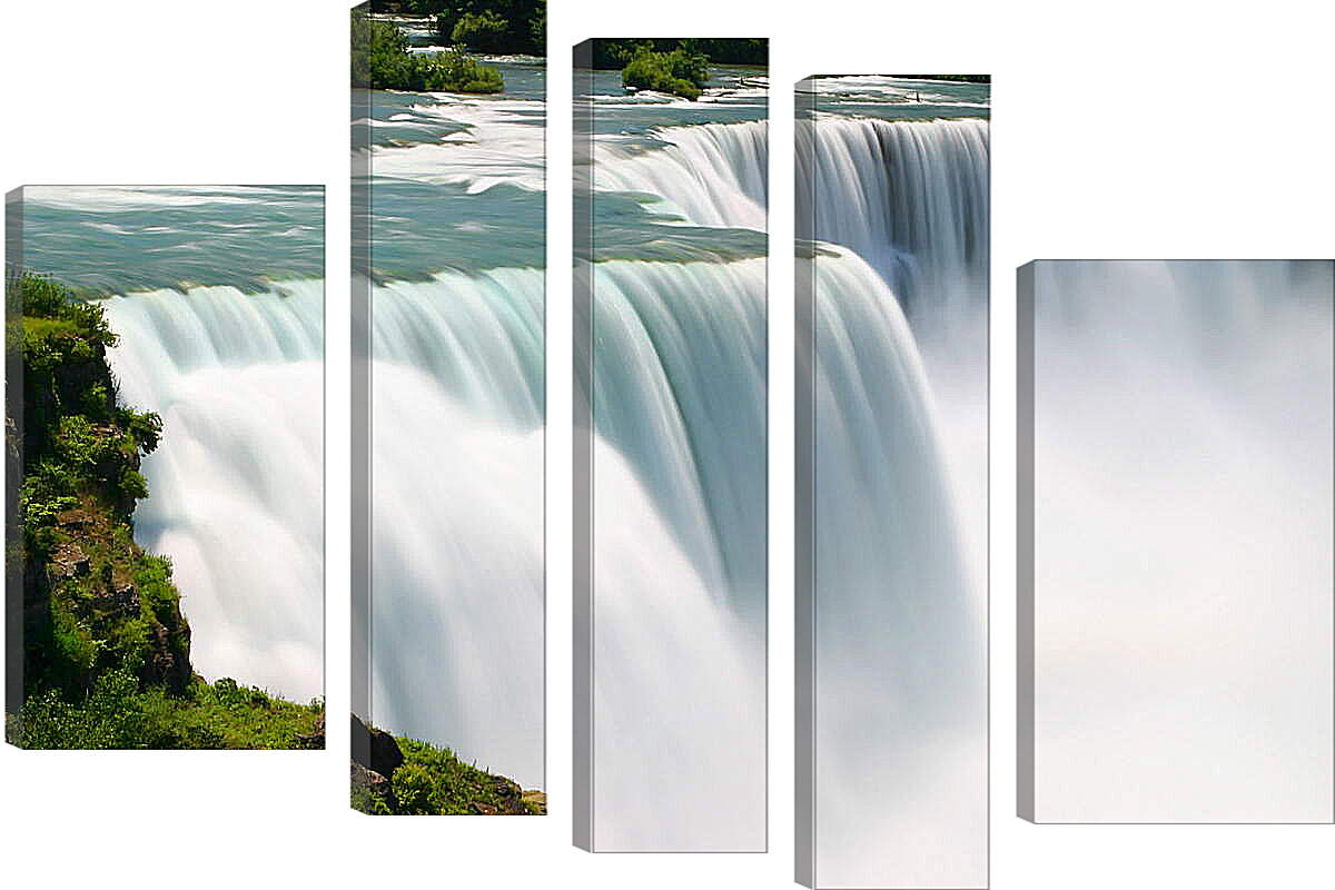 Модульная картина - Плоский водопад
