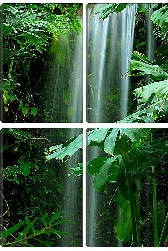Модульная картина - Миниатюрный водопад
