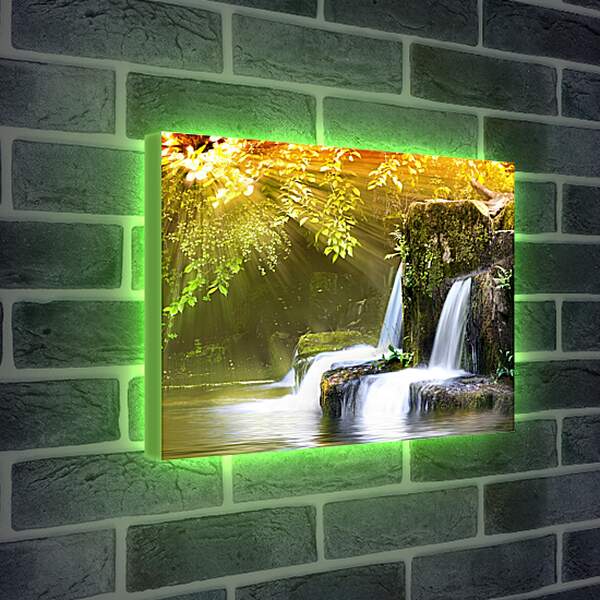 Лайтбокс световая панель - Два водопадика
