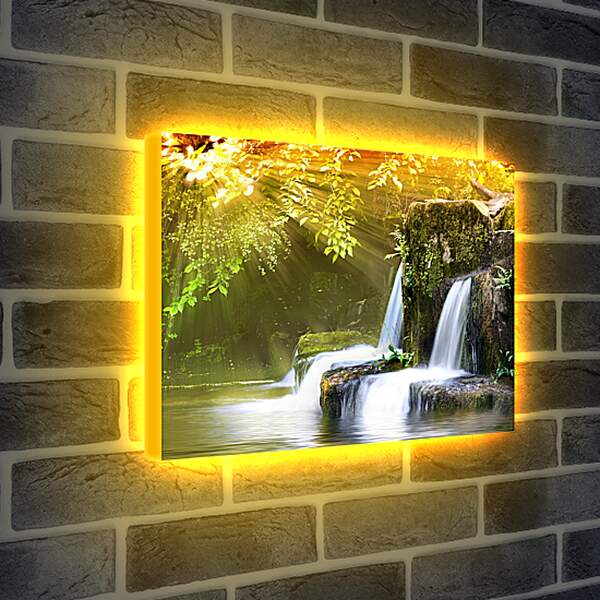 Лайтбокс световая панель - Два водопадика
