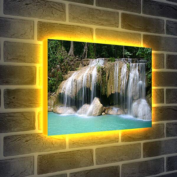 Лайтбокс световая панель - Красивый маленький водопад
