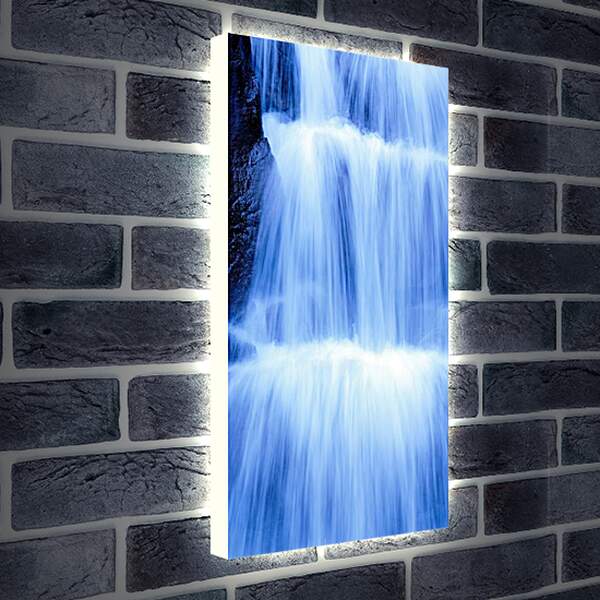 Лайтбокс световая панель - Много струй воды
