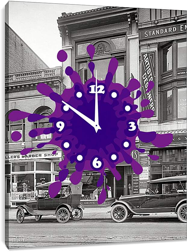 Часы картина - Америка в начале 20 века