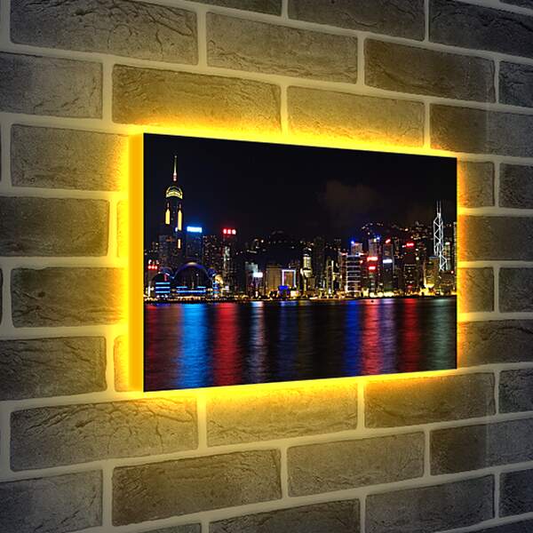 Лайтбокс световая панель - Огни ночного города