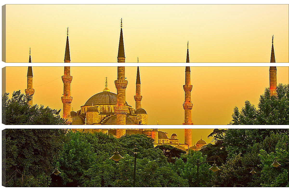 Модульная картина - Мечеть на  закате
