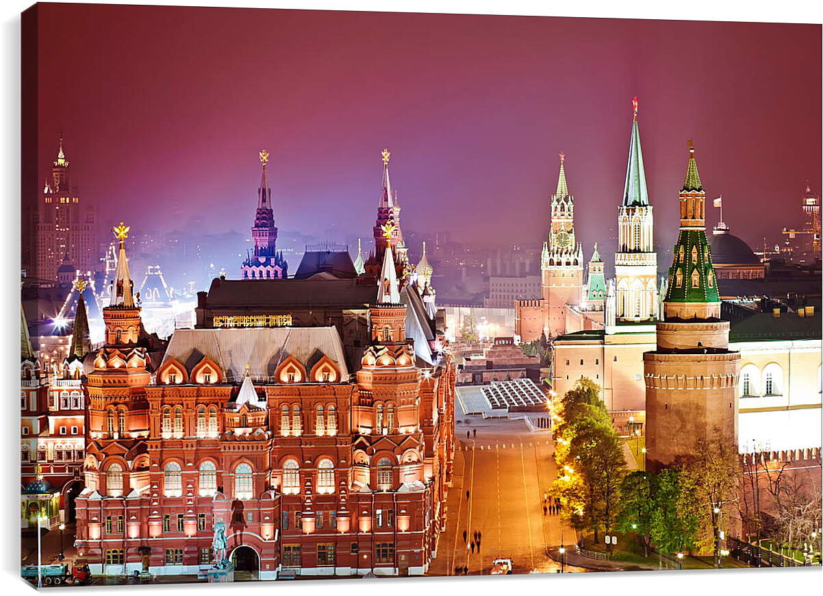 Постер и плакат - Москва. Вид на Красную площадь.
