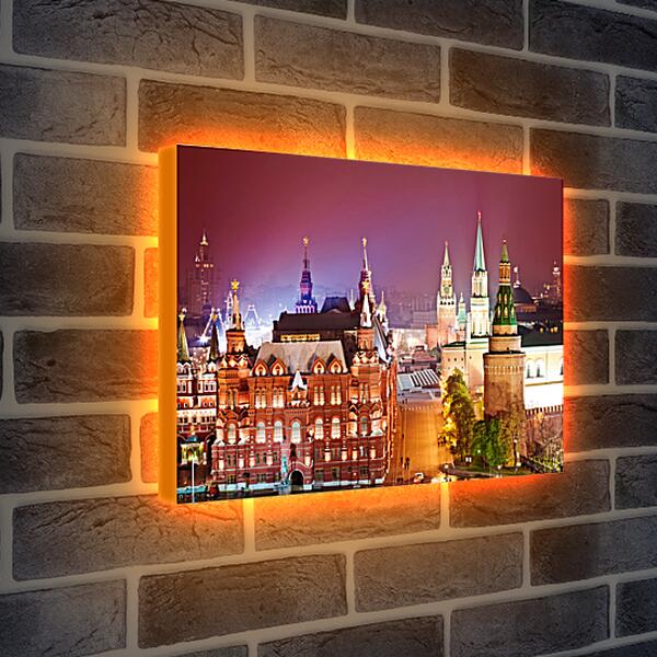 Лайтбокс световая панель - Москва. Вид на Красную площадь.