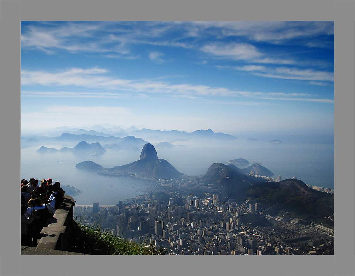 Картина в раме - Туман над Рио-де-Жанейро
