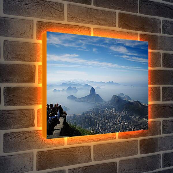 Лайтбокс световая панель - Туман над Рио-де-Жанейро
