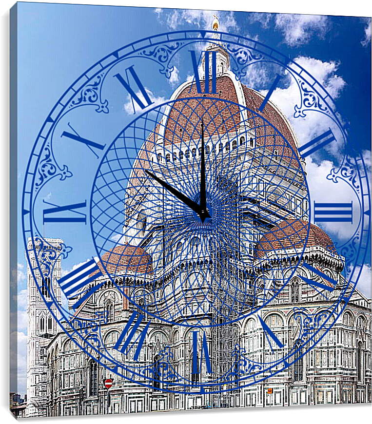 Часы картина - Собор в Италии
