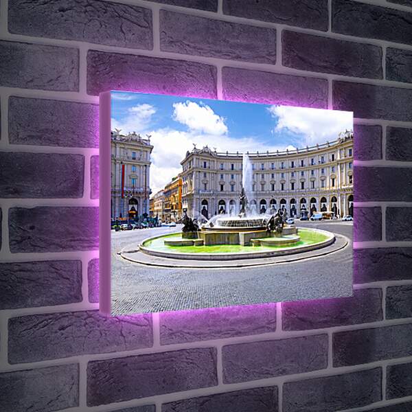 Лайтбокс световая панель - Площадь в Риме
