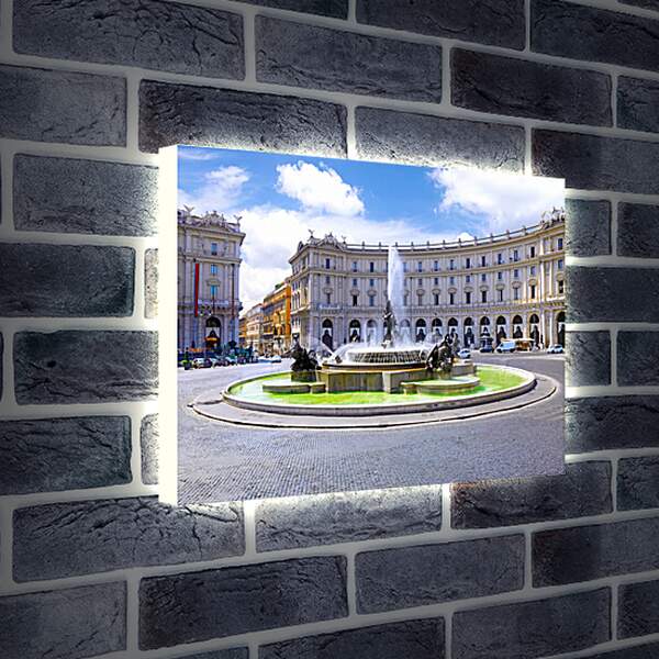 Лайтбокс световая панель - Площадь в Риме
