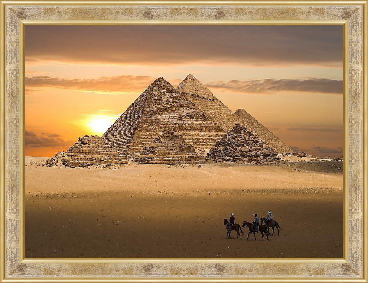 Картина в раме - Пирамиды Египет
