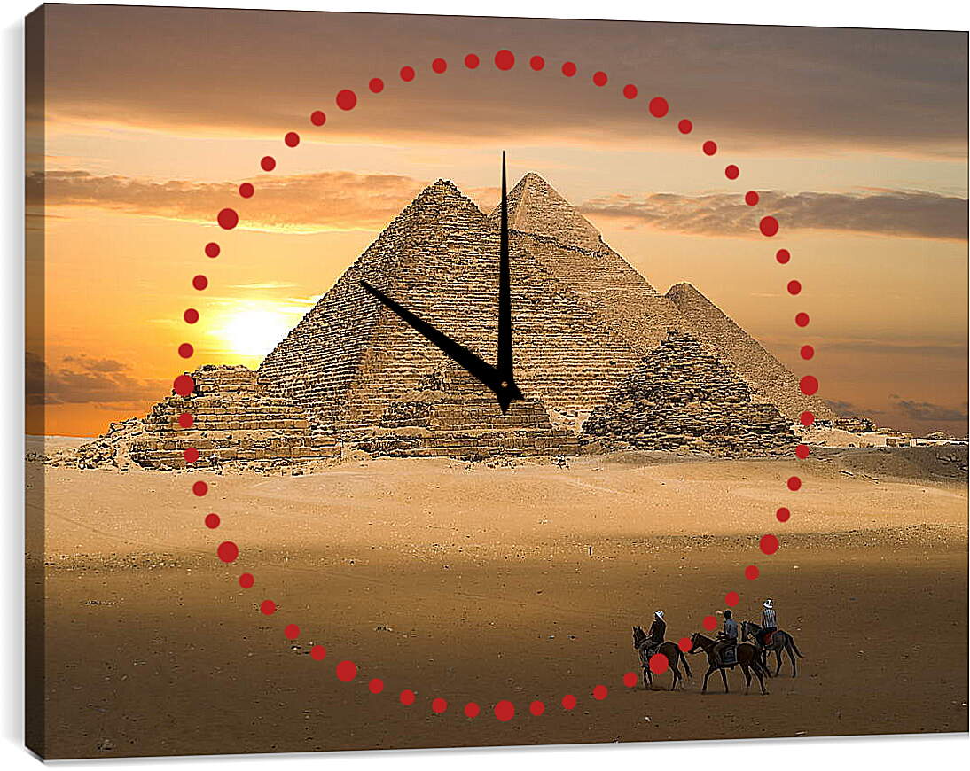 Часы картина - Пирамиды Египет
