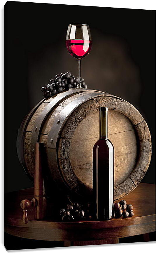 Постер и плакат - Бутылка красного вина