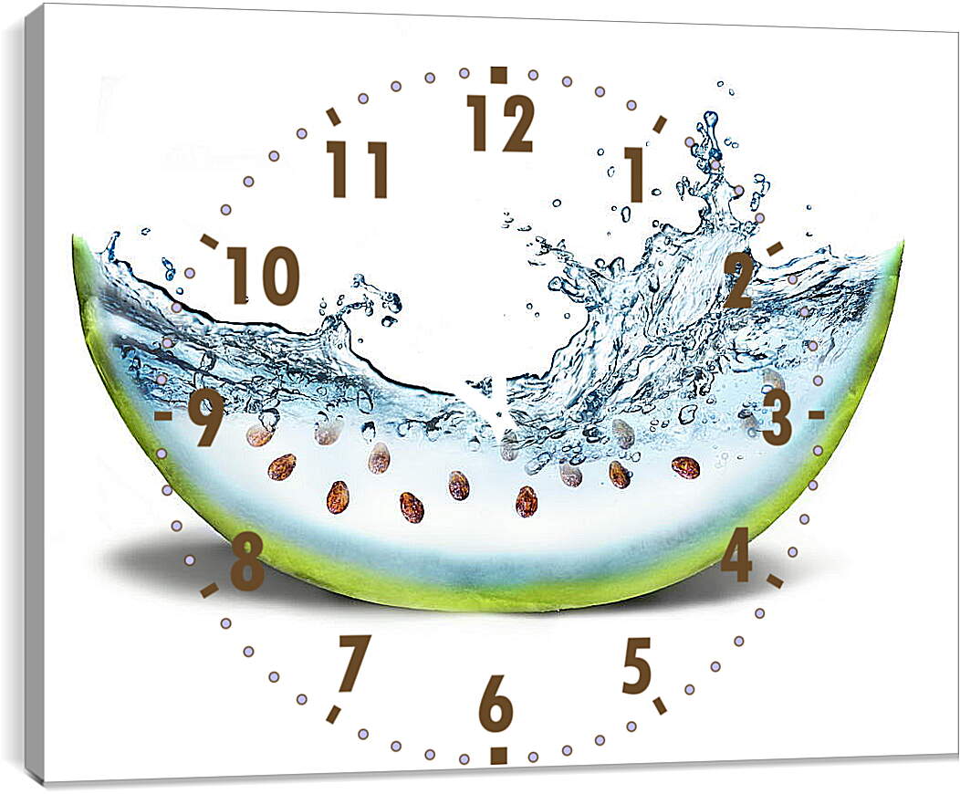 Часы картина - Водный арбуз