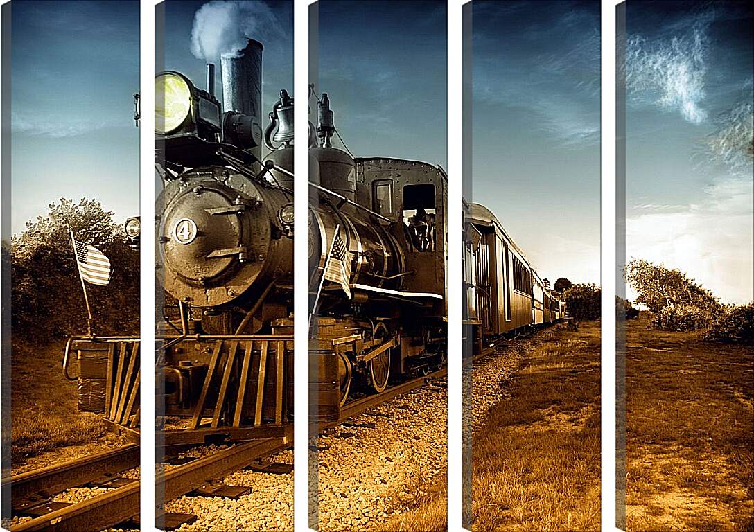 Модульная картина - Поезд