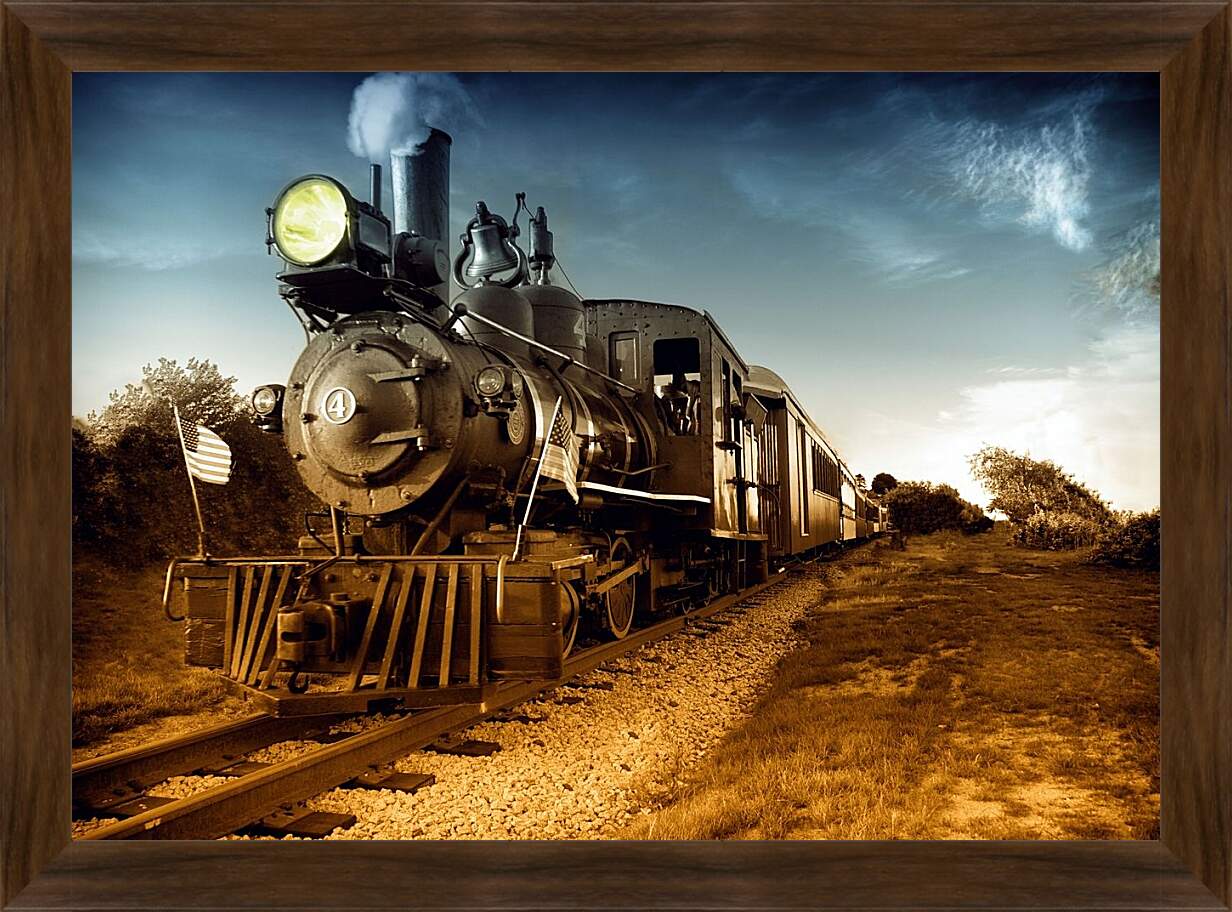 Картина в раме - Поезд