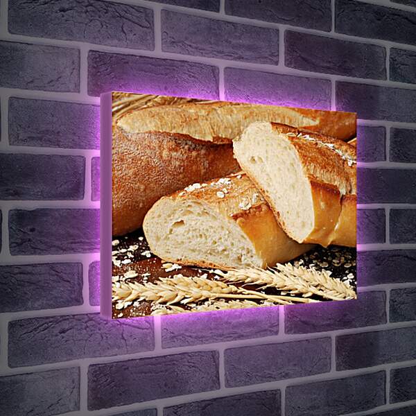 Лайтбокс световая панель - Белый хлеб
