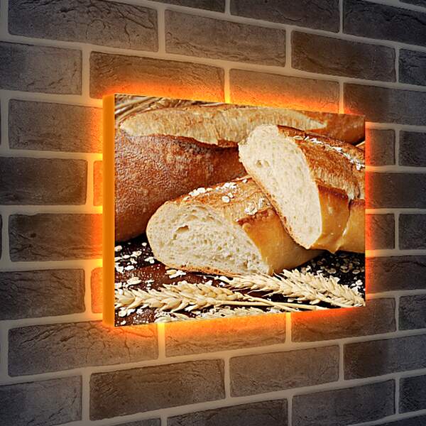 Лайтбокс световая панель - Белый хлеб