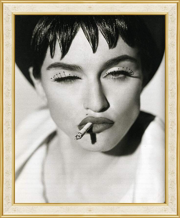 Картина в раме - Мадонна (Madonna) в молодости