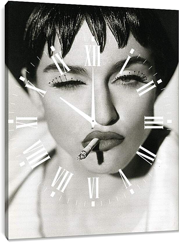 Часы картина - Мадонна (Madonna) в молодости