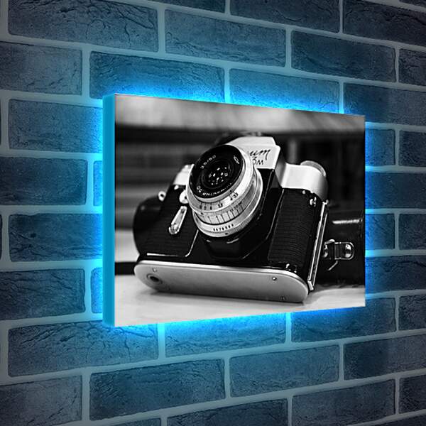 Лайтбокс световая панель - Старый фотоаппарат