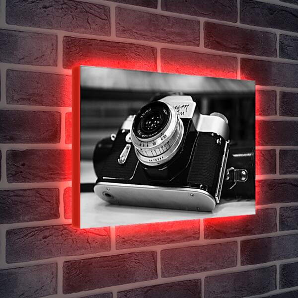 Лайтбокс световая панель - Старый фотоаппарат