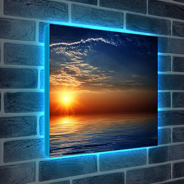 Лайтбокс световая панель - Закат на Море
