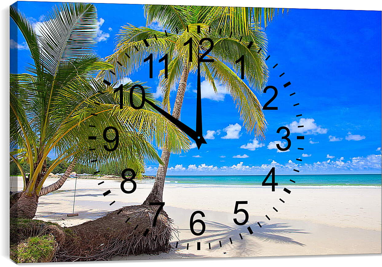 Часы картина - Карибский берег
