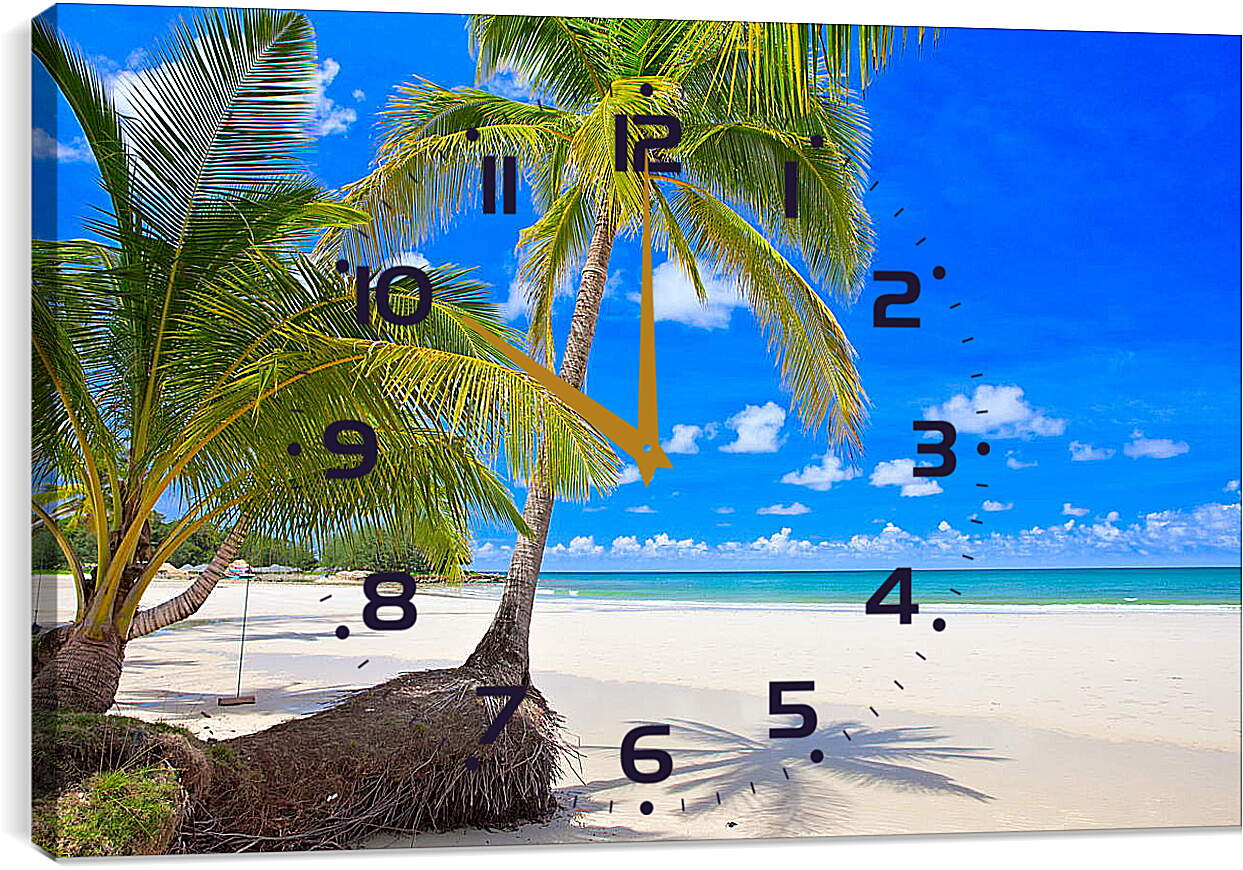 Часы картина - Карибский берег
