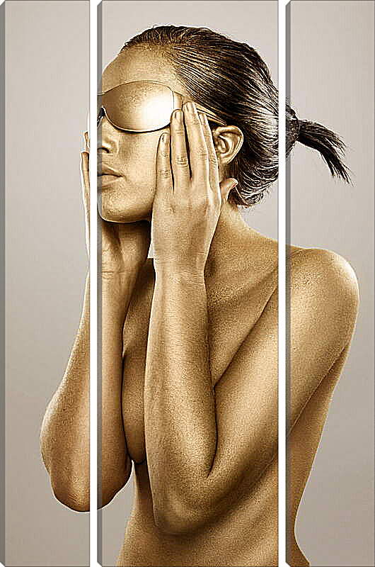 Модульная картина - Золотые очки
