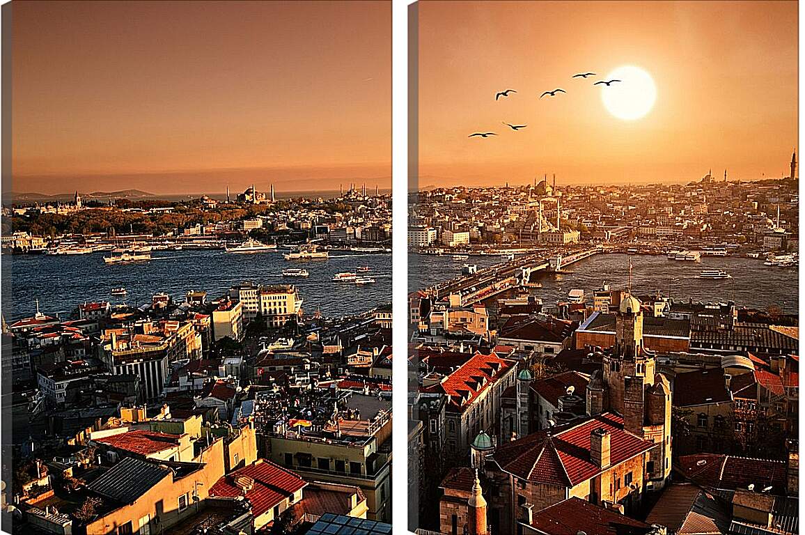Модульная картина - Солнце Стамбула