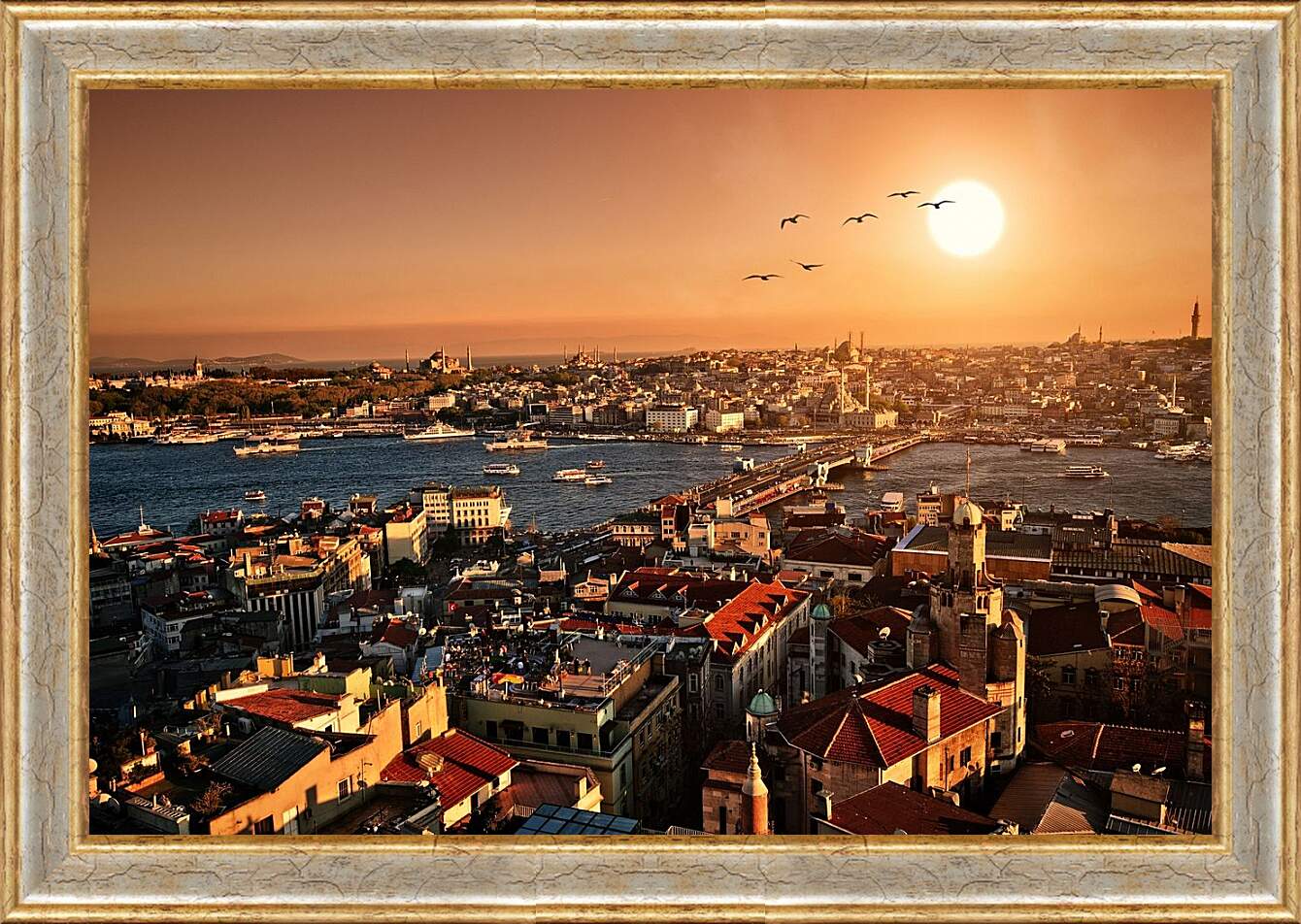 Картина в раме - Солнце Стамбула