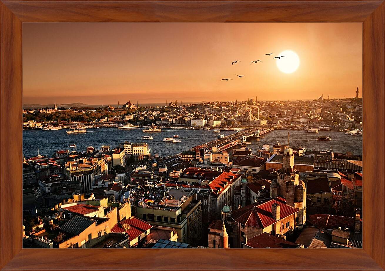 Картина в раме - Солнце Стамбула