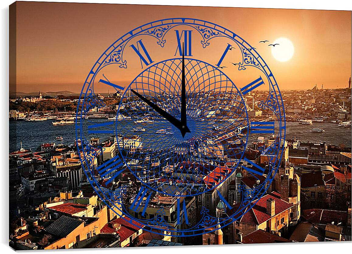 Часы картина - Солнце Стамбула