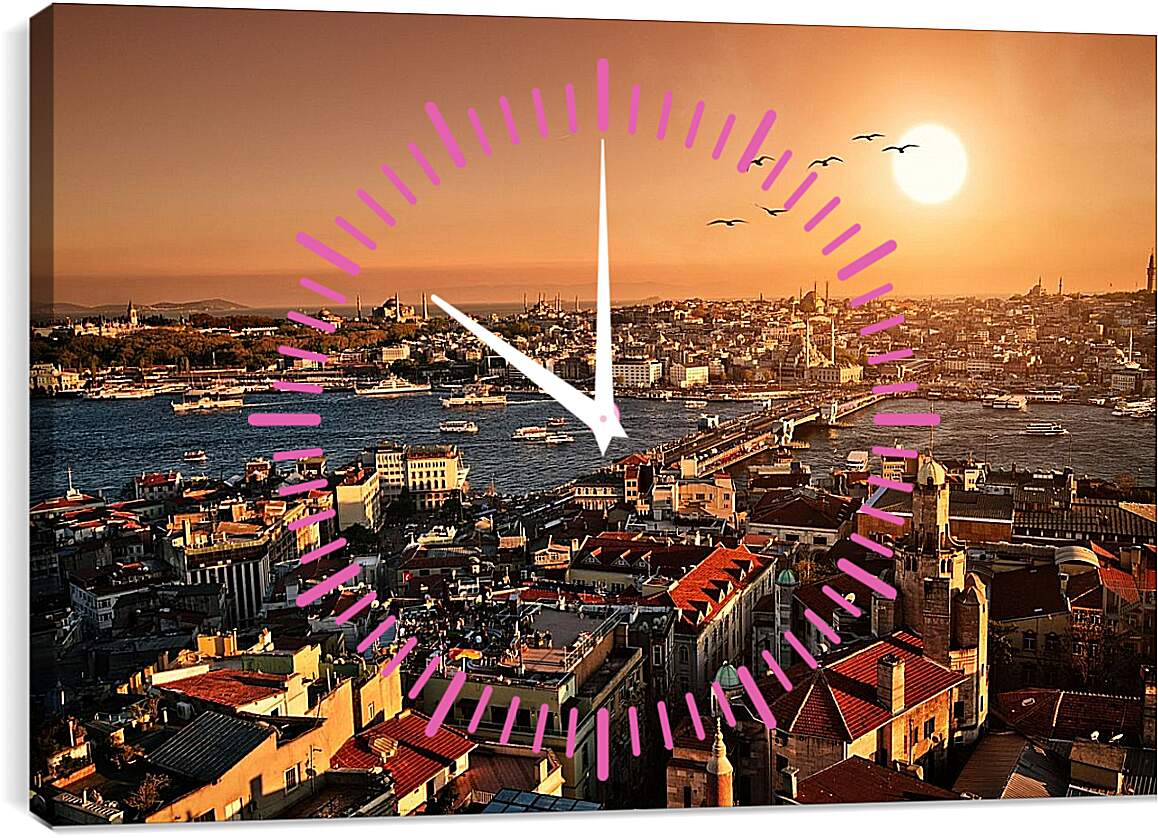 Часы картина - Солнце Стамбула