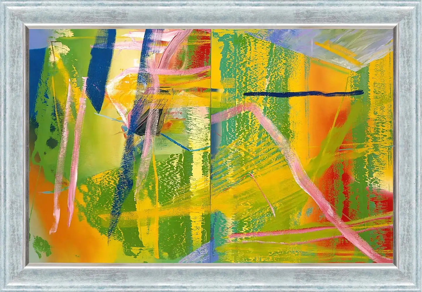 Картина в раме - Рихтер Герхард, диптих, Сирень, 1982