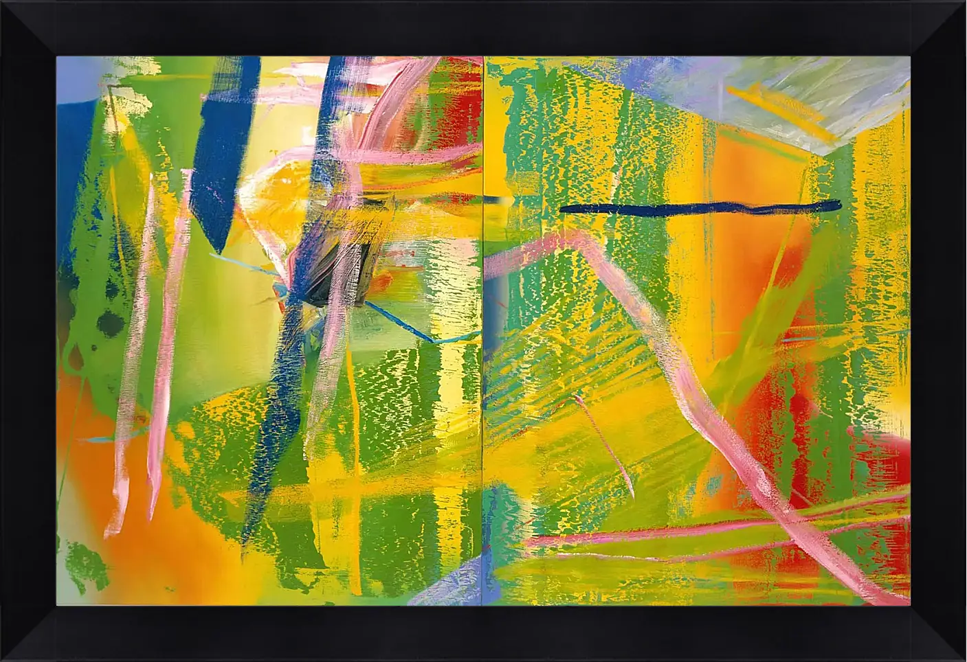 Картина в раме - Рихтер Герхард, диптих, Сирень, 1982
