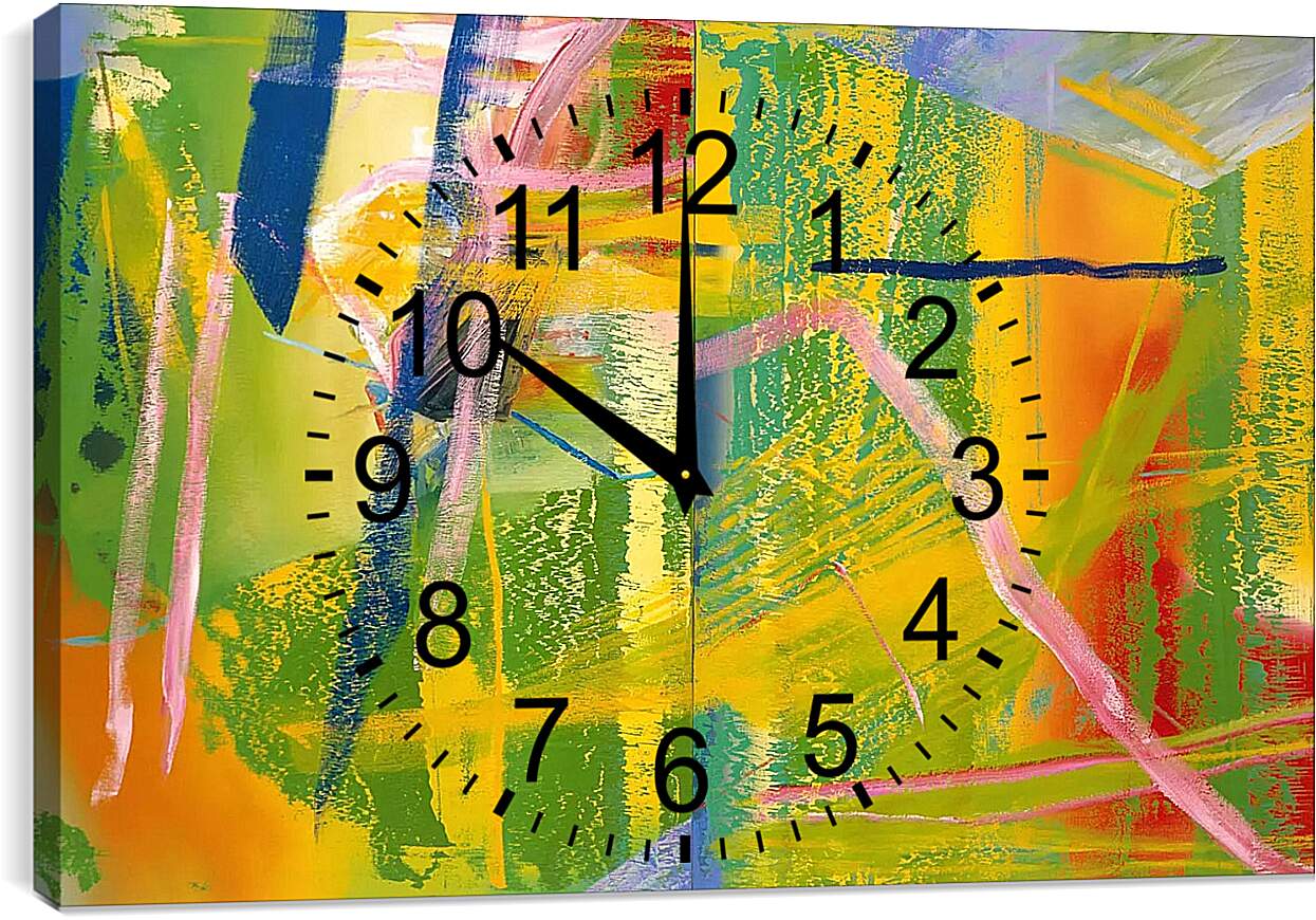 Часы картина - Рихтер Герхард, диптих, Сирень, 1982