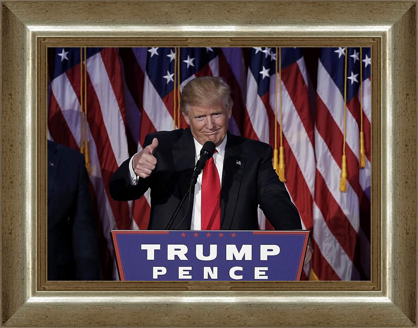 Картина в раме - Дональд Трамп 45-й президент США