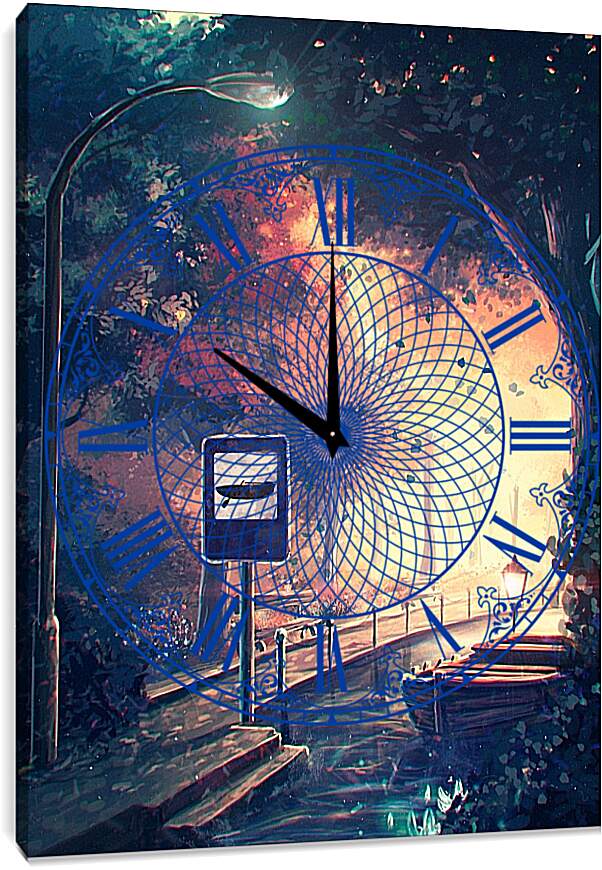 Часы картина - Лодочная станция