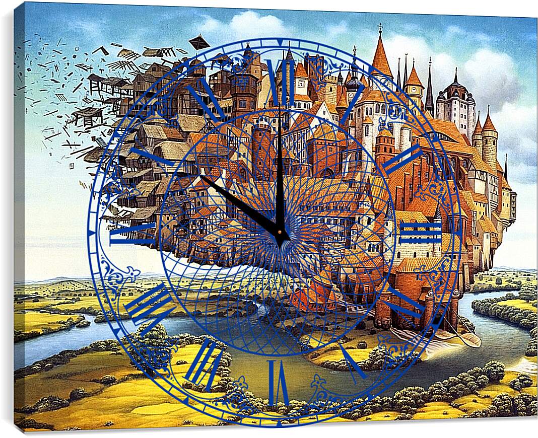 Часы картина - Мир Яцека Йерки (Jacek Yerka)